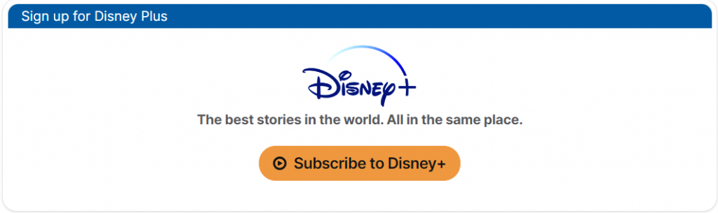 Subscribe to disney